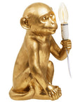 Gold Finish Monkey Lamp | Boho