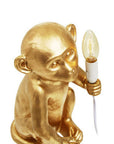 Gold Finish Monkey Lamp | Boho