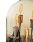 Amber Glass Table Lamp | Dome