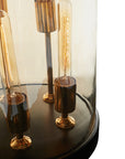 Amber Glass Table Lamp | Dome