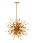 Spike Brass Finish Metal Pendant Light
