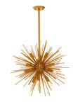 Spike Brass Finish Metal Pendant Light