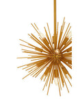 Spike Brass Finish Metal Pendant Light