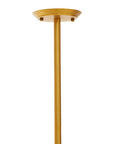 Spike Brass Finish Metal Pendant Light