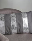 Bosie Grey and Silver Cushion | Kensington Townhouse