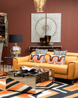 Curve Pattern Rectangular Cushion | Bosie Ozella