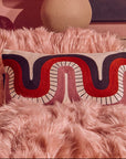 Curve Pattern Rectangular Cushion | Bosie Ozella