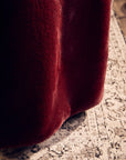 Bosie Red Wine Faux Fur Throw | Lamina