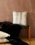 Bosie Black Faux Fur Throw | Lamina