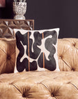 Black and Beige Cushion | Bosie Ozella