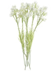 Pack of 6 x Artificial Flowers White Starflower Stem - 5 Flowers 60cm-1