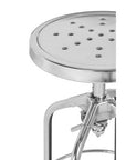 Gator Chrome Finish Adjustable Bar Stool