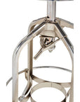 Gator Black Ash Wood and Chrome Finish Adjustable Bar Stool
