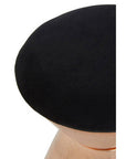 Jaipur Black Velvet Stool with Copper Finish Base