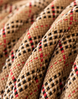 Kitsuné Tartan Red Paracord & Biothane Dog Collar