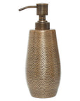 Allegra Gold Aluminium Soap Dispenser with Etched Detail
