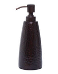 Allegra Dark Bronze Aluminium Soap Dispenser with Hammered Effect