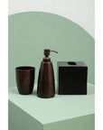 Allegra Dark Bronze Aluminium Soap Dispenser with Hammered Effect