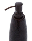 Allegra Dark Bronze Aluminium Soap Dispenser with Hammered Effect