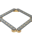 Wooden Balance Beam with Four Play Elements