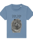Cute & Comfy Blue Chow Chow Baby T-Shirt – Perfect for Little Dog Lovers!