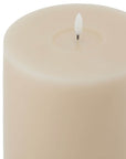 Melt Effect Taupe LED Candle