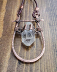 Quartz Pendant – Copper Boho Necklace | Handmade by Blackbird & Sage