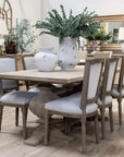Large Dining Table Natural Wood Finish