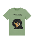 Mischievous Black & Tan Hot Dog Kids' T-Shirt – Small Pup, Big Attitude!