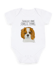 Born to Rule (and Drool): Eco Baby Bodysuit with a Royal Shadow