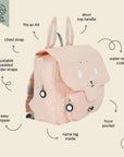 Kids' Cotton Backpack with Waterproof Coating, 7.5L
