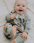 Baby Sleepsuit FREDA - Autumn Forest Animals