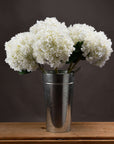 Oversized white artificial hydrangea with lifelike blooms, perfect for home decor by Sostter at brixbailey.com