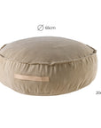 MeowBaby® Corduroy Pouf Round – Designer Seating for Children - Sand