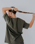 DANNA Oversized T-Shirt – Soft Cotton & Stretchy Comfort by Breden at brixbailey.com