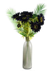 Pack of 6 x Artificial Flowers Purple Sunflower - 3 heads 88cm-3