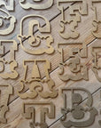 A-Z Rustic 5" or 12" Gold Metal Carnival Letters.