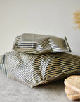 THE Beeswax Bag-Navy Stiped