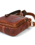 Leather Flight Crossbody Bag – Stylish & Travel Ready
