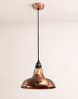Cawston Antique Copper Coolicon Lampshade Pendant Light - 11 Inch