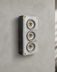 3 Gang 2 Way Solid Cast Metal Toggle Light Switch | Industrial Vintage Surface Mounted *Factory Second*
