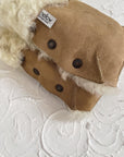 Beige Natural Sheepskin Stroller Hand Muffs