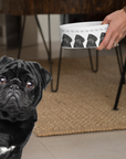 Black Pug Perfection: The High-End Ceramic Dog Bowl for Snorty Royals!