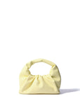 Bright yellow Marshmallow Croissant leather handbag by Brix Bailey at www.brixbailey.com
