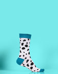 Fun mix and match animal print socks, pack of 4, stylish luxury mens socks, premium cotton blend, trending mismatch designs by Body and I at brixbailey.com