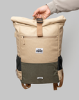 Luxury Polar Explorer Backpack, waterproof hemp adventure backpack with laptop compartment, USB charging, ergonomic support by Arcticus at brixbailey.com