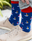 Sailing Boat Bamboo Socks
