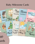 40 Baby Milestone Cards Pack