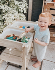 Premium Sensory Table for Kids - Durable Pine Wood Montessori Play Station for Sand, Water, and Creative Exploration by Vincabel's Playground at brixbailey.com