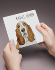 The Ultimate Guilt Trip – Basset Hound Greeting Card